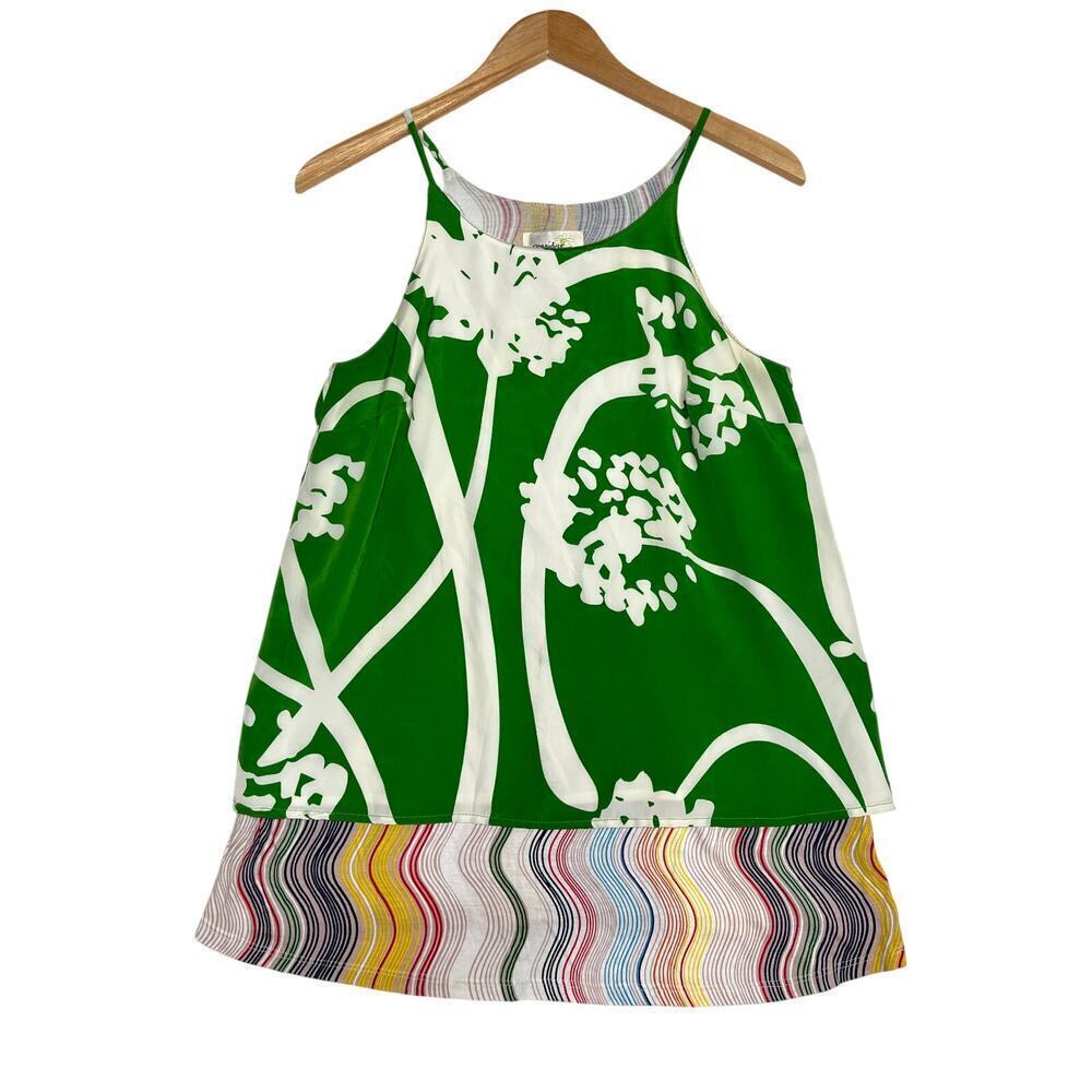 Anthropologie Porridge Floral Layered Swing Tank Boho Indie Granola sz XS - Picture 2 of 8